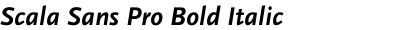Scala Sans Pro Bold Italic